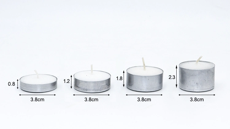 China Factory Wholesale Unscented Tea Light Candle 3hrs White Tealight Candle