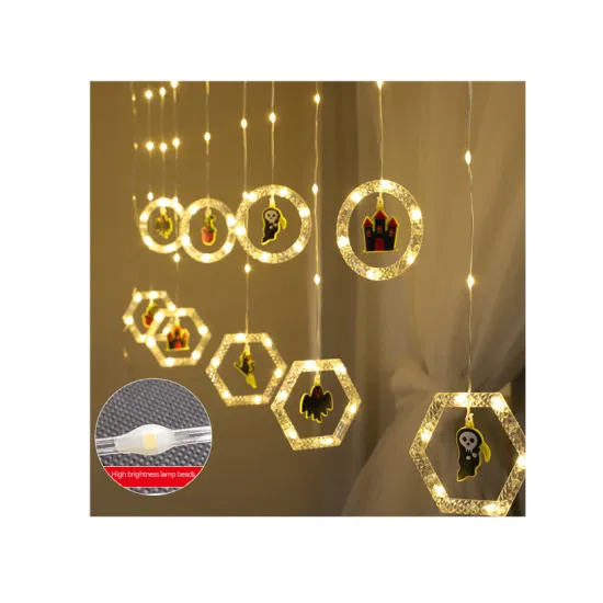 Criativo 3d pendurado led decoração de natal luz ventosa natal luzes janela decorativa luz do feriado luz solar