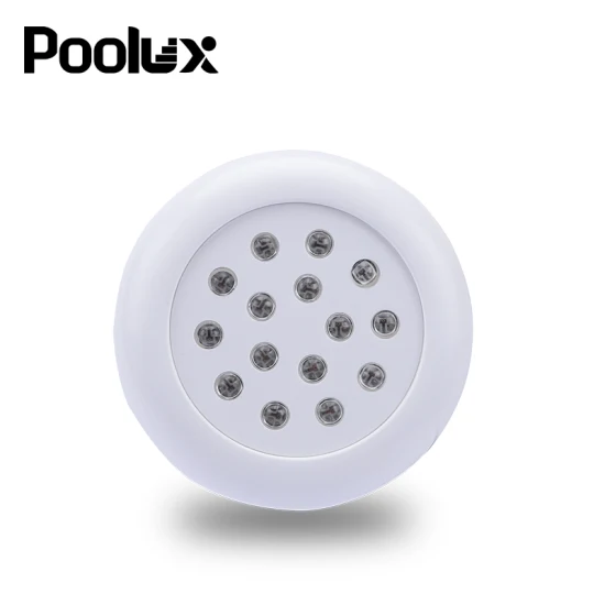 2022 nova luz fina do pc 13mm resina cheia de alta potência montado na parede led luzes subaquáticas da piscina